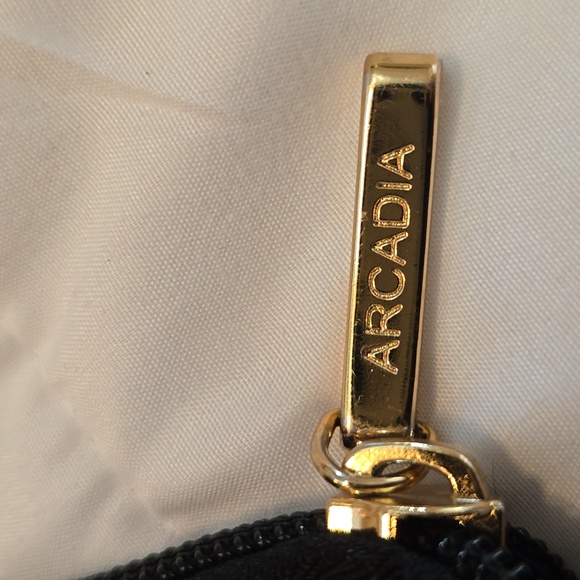 Arcadia Black Patent Leather Top Handle Handbag - Picture 5 of 6